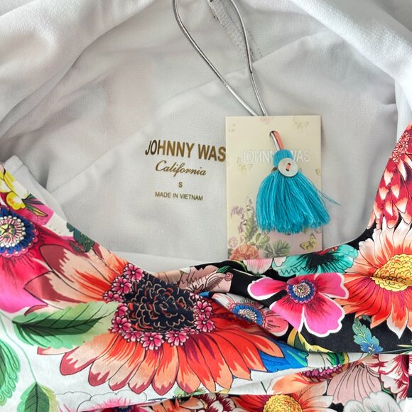Johnny Was Mirror and Evening Palace Wrap 1-Piece Swimsuit Sz S NWT $225 - Picture 8 of 11